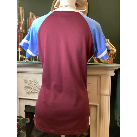 Majestic Phillies Jersey Womens Large Maroon Blue Cooperstown MLB - Picture 4 of 7